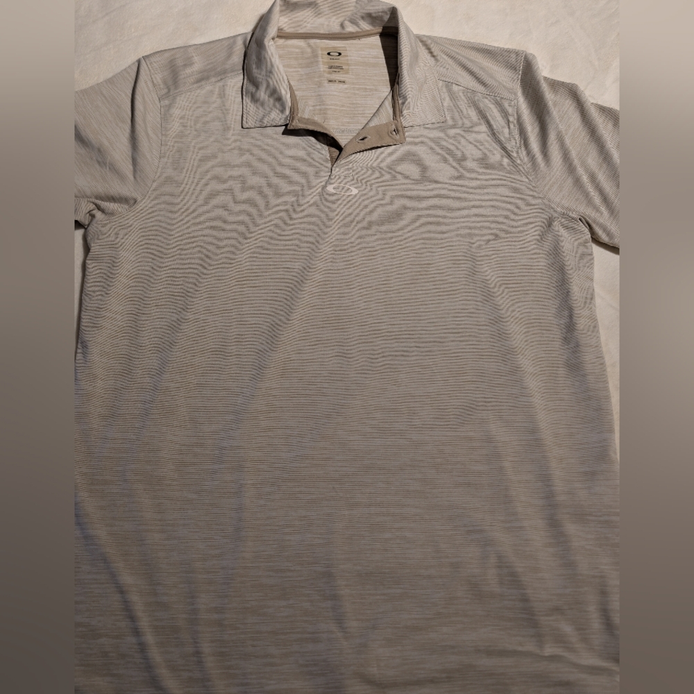 Oakley Mens Tan Lightweight Polo Shirt. Xl